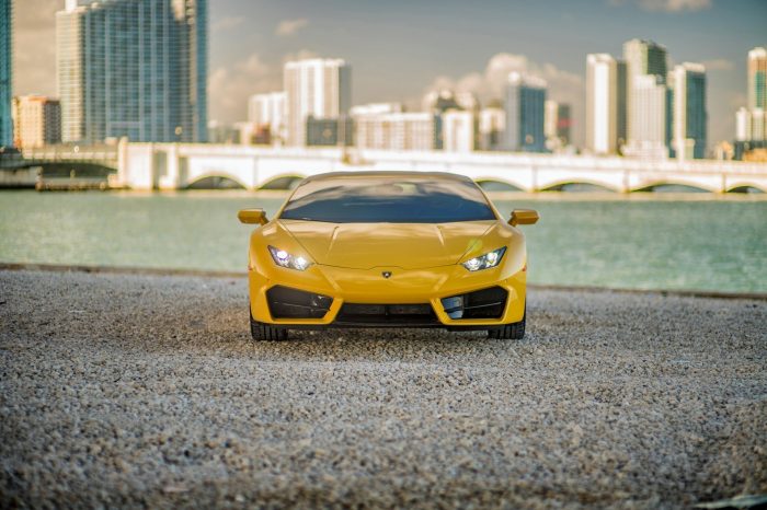 Lamborghini Huracan Yellow in Las Vegas